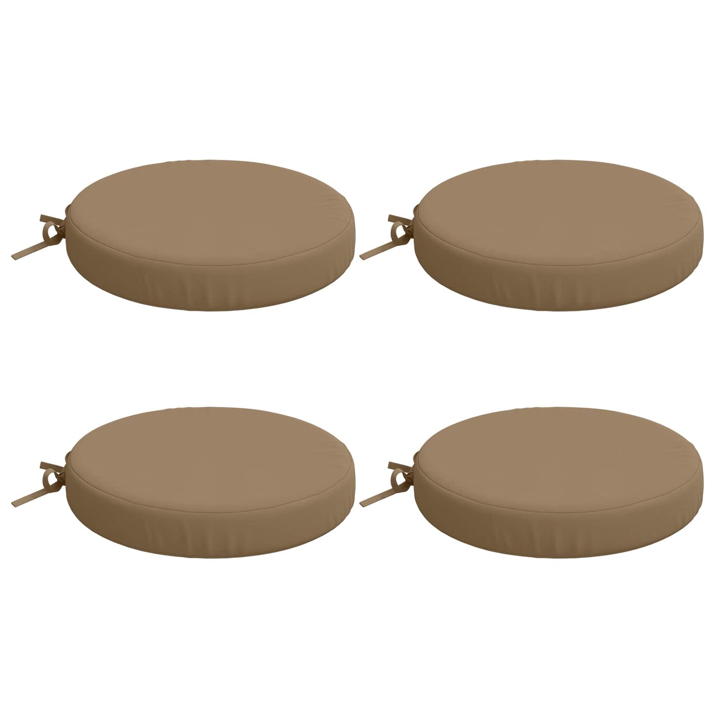 4-Piece Seat Cushions SOEST 4 pcs 100% Polyester Taupe