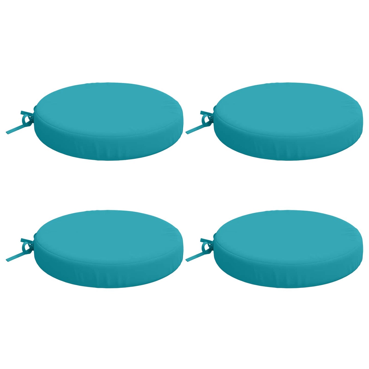 4-Piece Seat Cushions SOEST 4 pcs 100% Polyester Turquoise