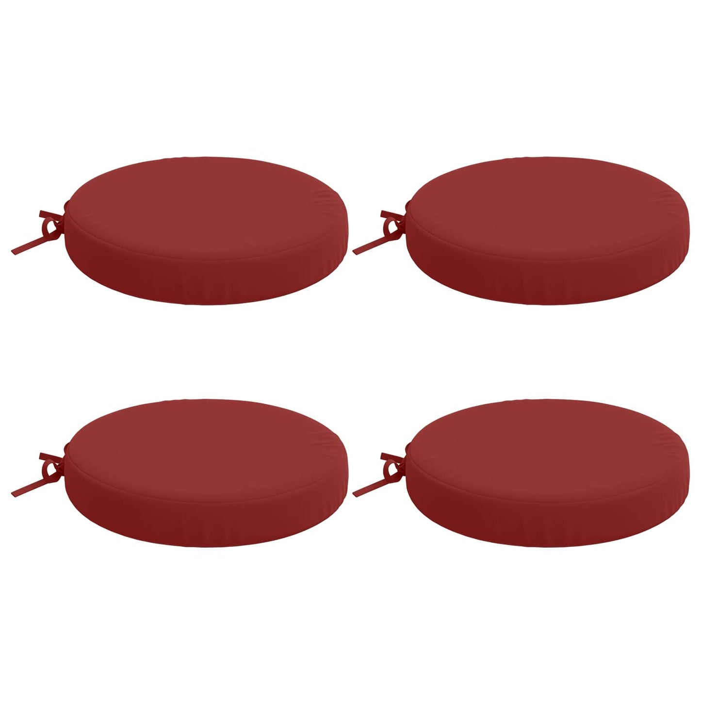 4-Piece Seat Cushions SOEST 4 pcs 100% Polyester Wine Red