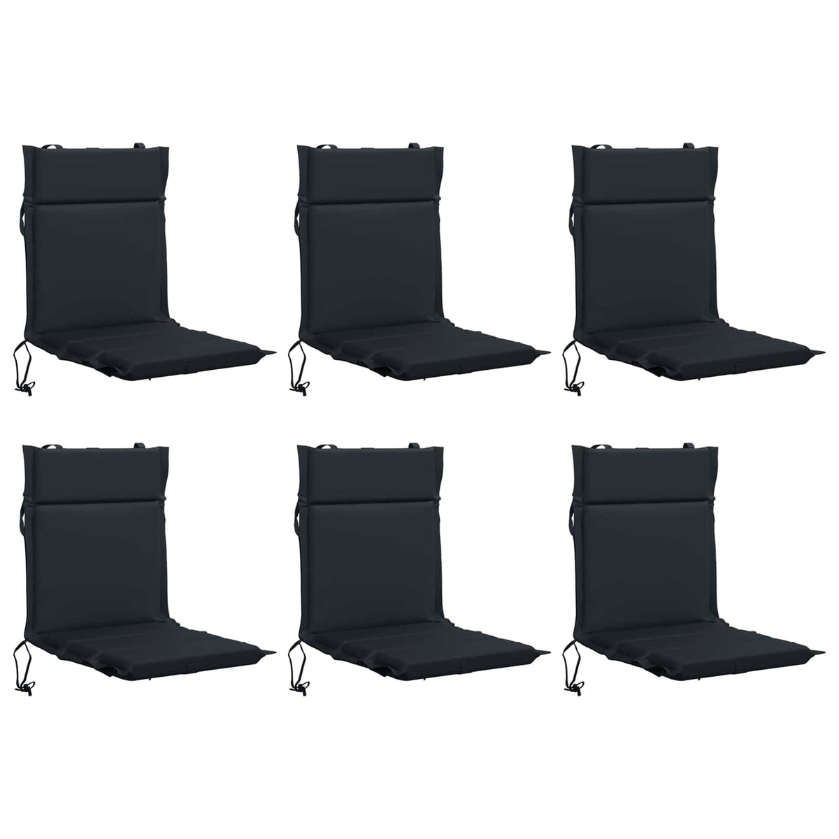 Low Back Chair Cushion GEMERT 6 pcs 100% Polyester Dark Blue