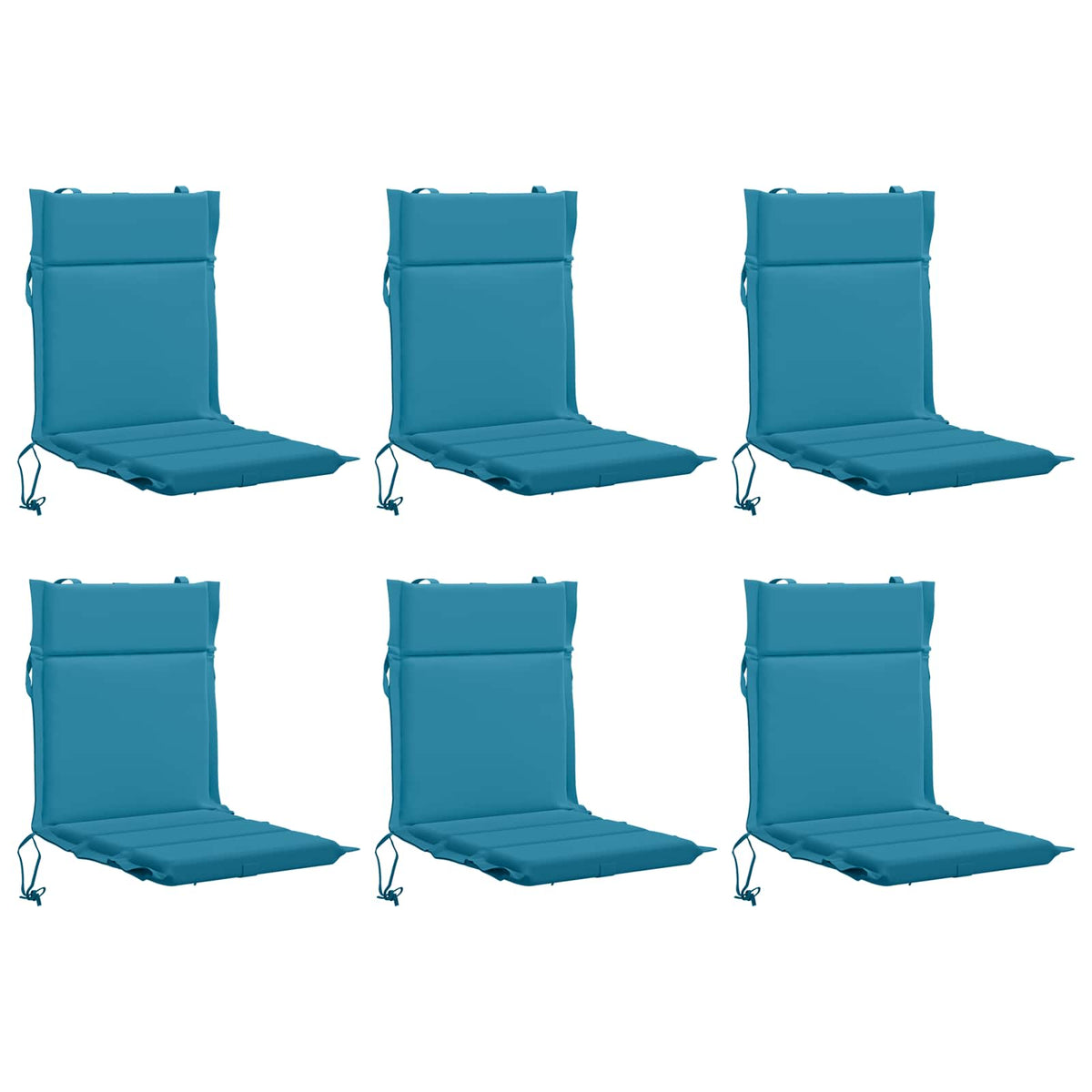6-Piece High Back Chair Cushions GEMERT 6 pcs 100% Polyester