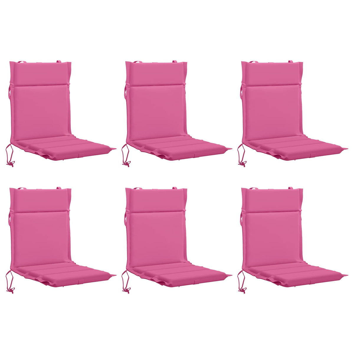 6-Piece High Back Chair Cushions GEMERT 6 pcs 100% Polyester