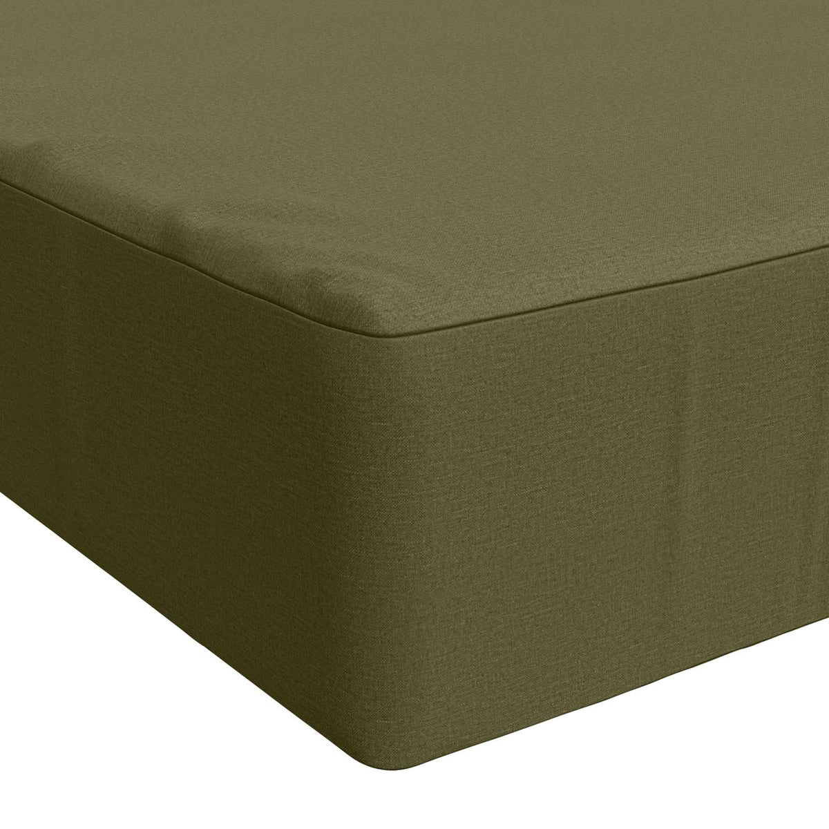 Seat Cushion SOEST 100% Polyester Olive green 120 x 60 x 15 cm