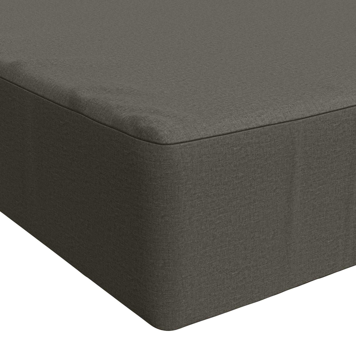 Seat Cushion SOEST 100% Polyester Grey 120 x 60 x 15 cm