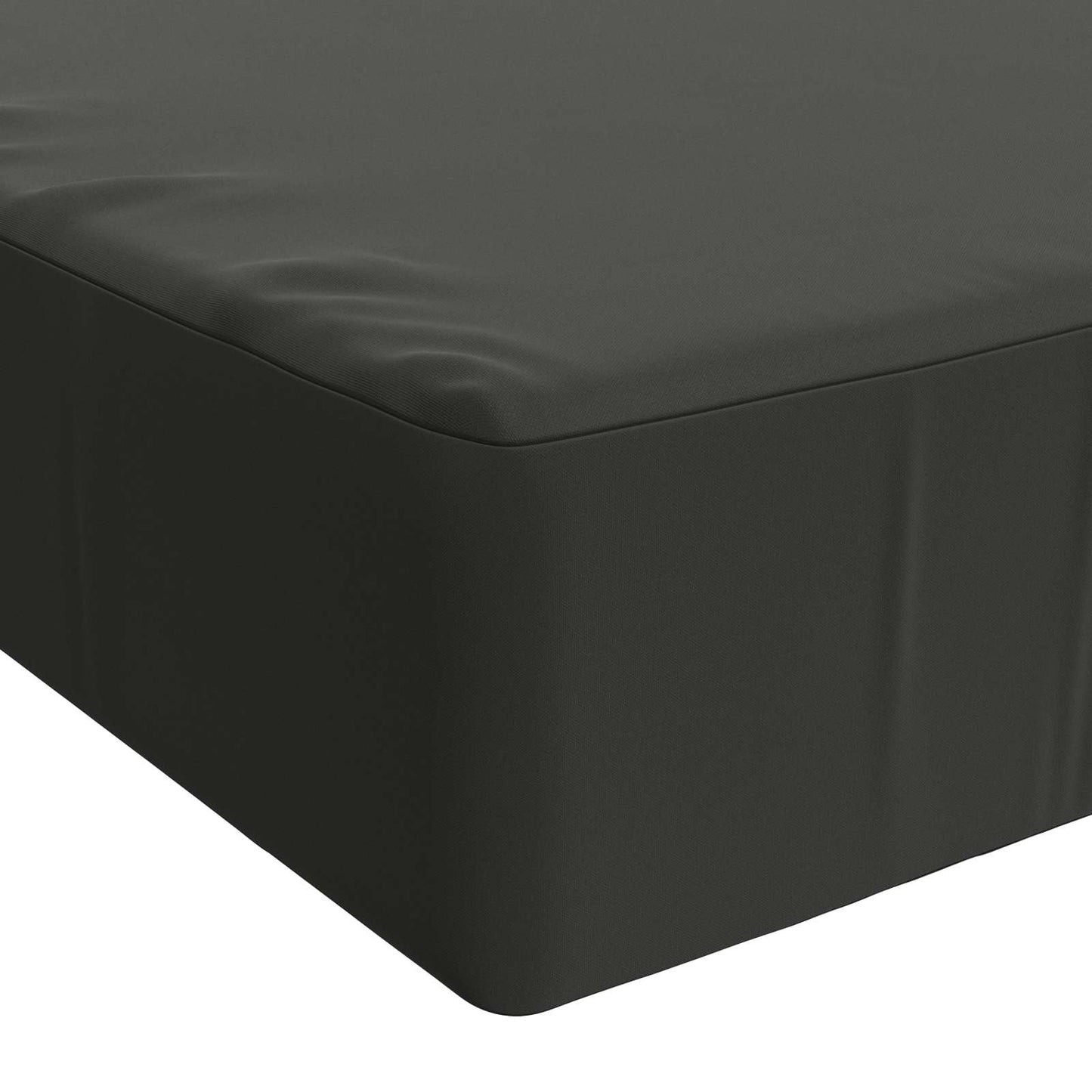 Seat Cushion SOEST 100% Polyester Anthracite 120 x 60 x 15 cm