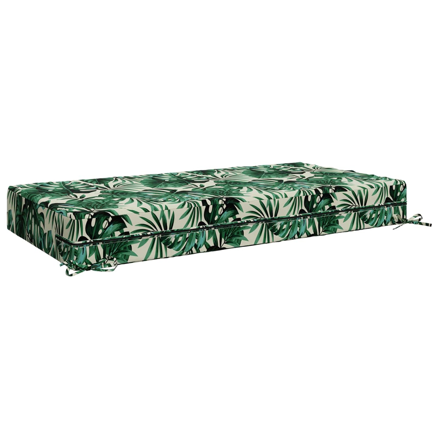 Seat Cushion SOEST 100% Polyester Leaf pattern 120 x 60 x 15 cm
