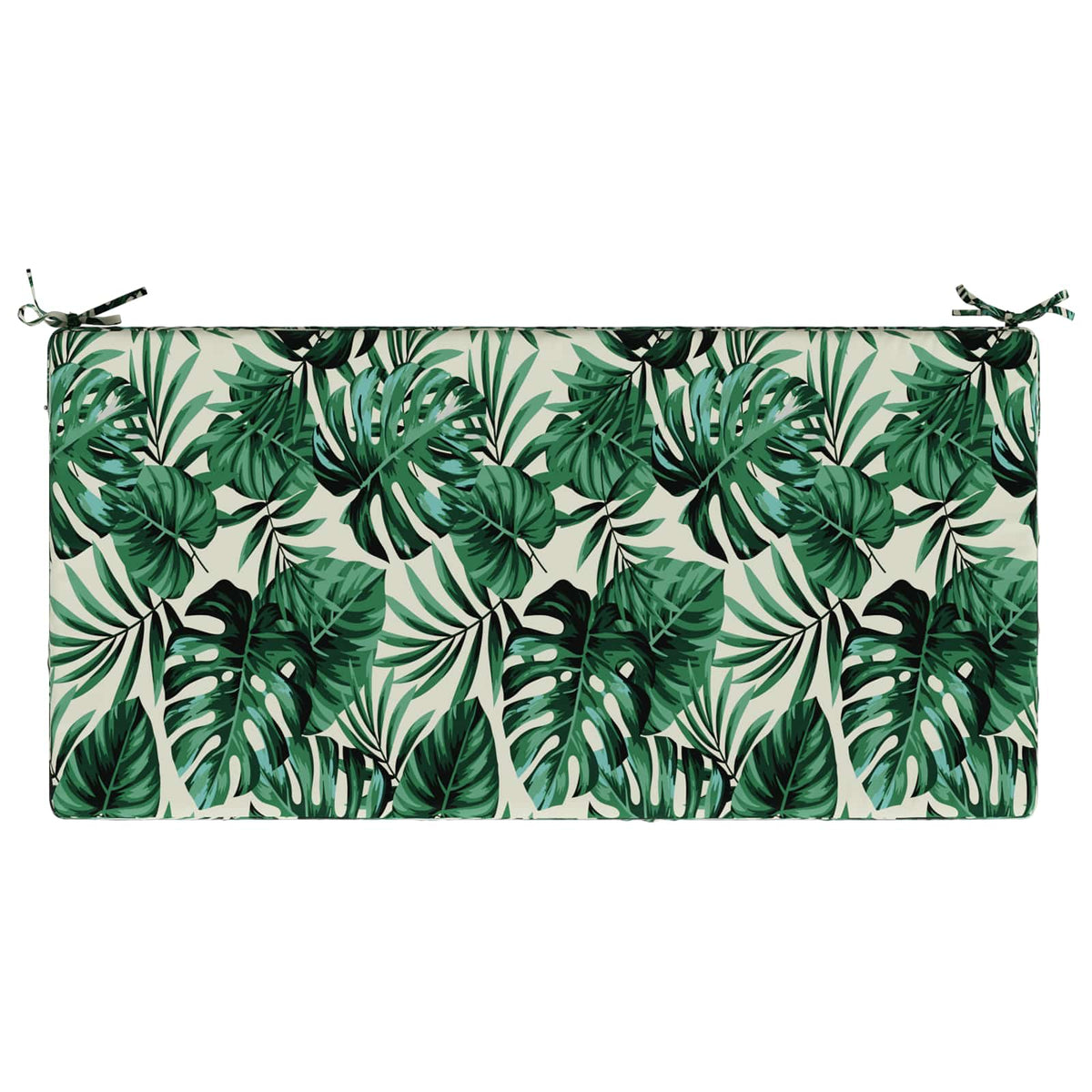 Seat Cushion SOEST 100% Polyester Leaf pattern 120 x 60 x 15 cm