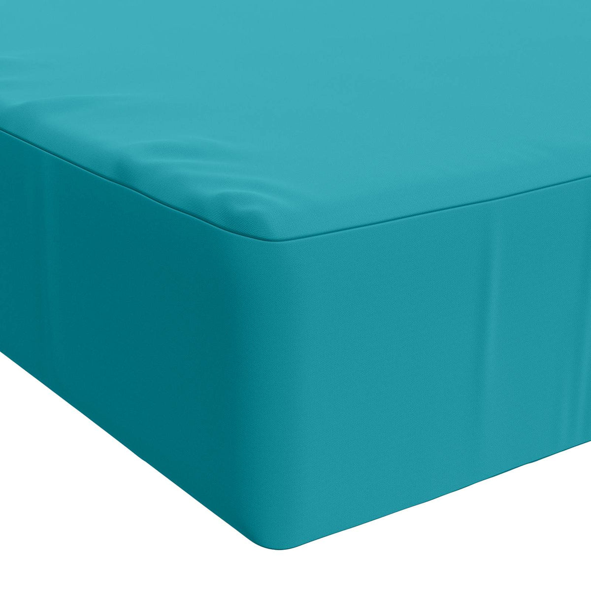 Seat Cushion SOEST 100% Polyester Turquoise 120 x 60 x 15 cm