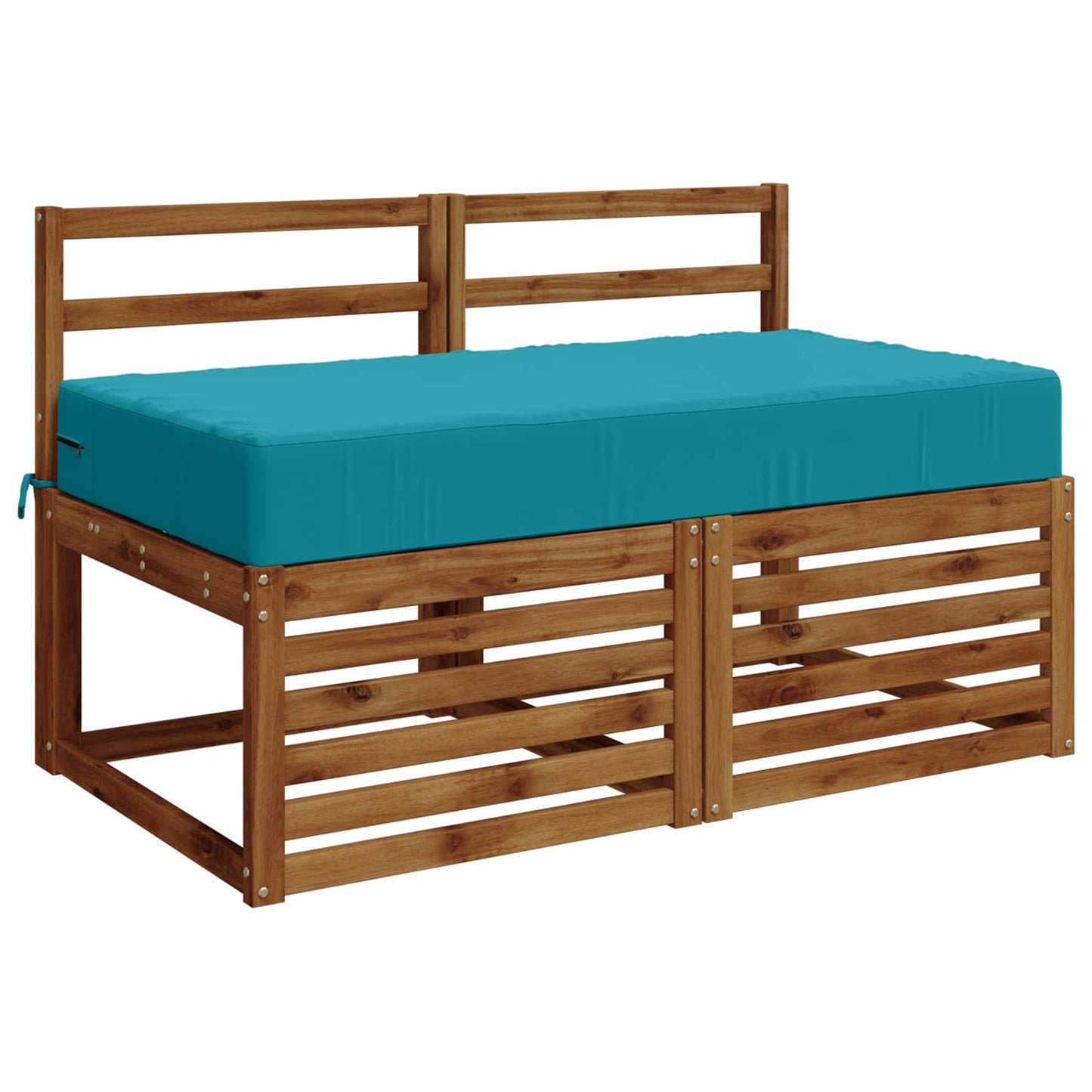 Seat Cushion SOEST 100% Polyester Turquoise 120 x 60 x 15 cm