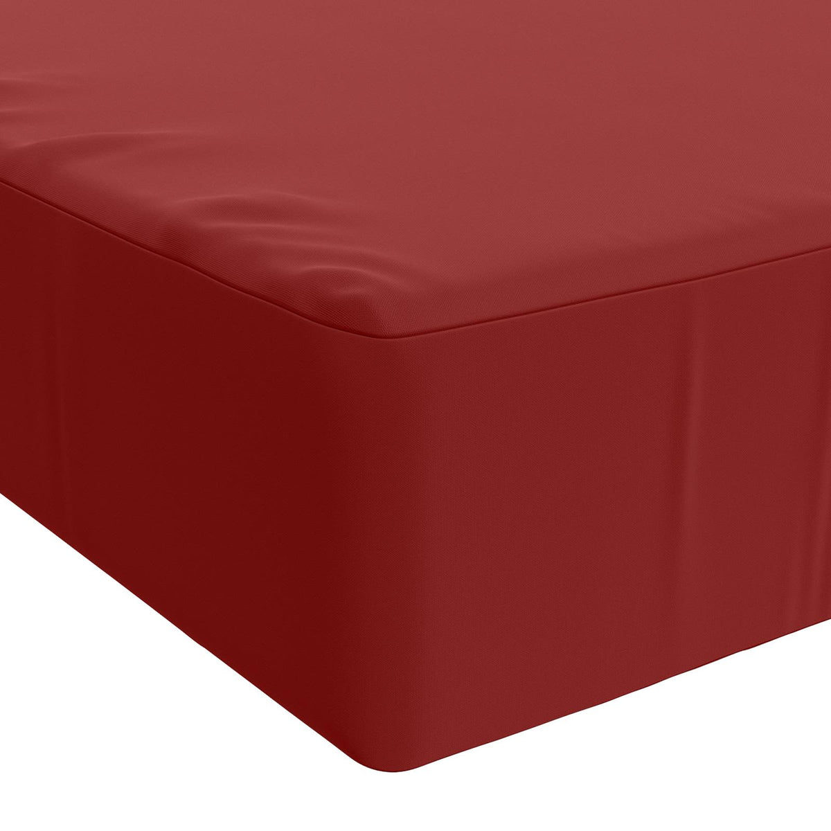 Seat Cushion SOEST 100% Polyester Wine red 120 x 60 x 15 cm