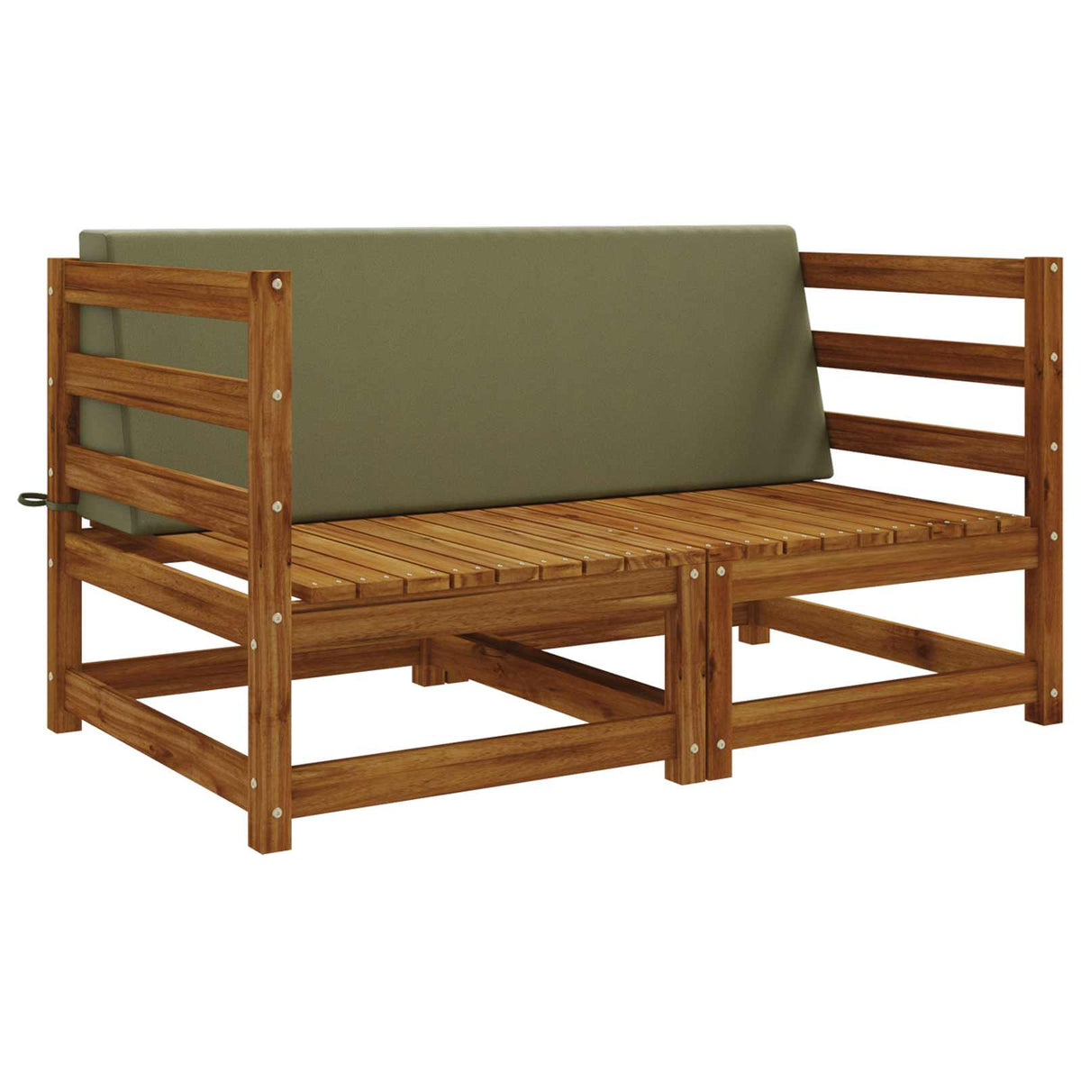 Back Cushion SOEST 100% Polyester Olive green 120 x 20 x 40 cm