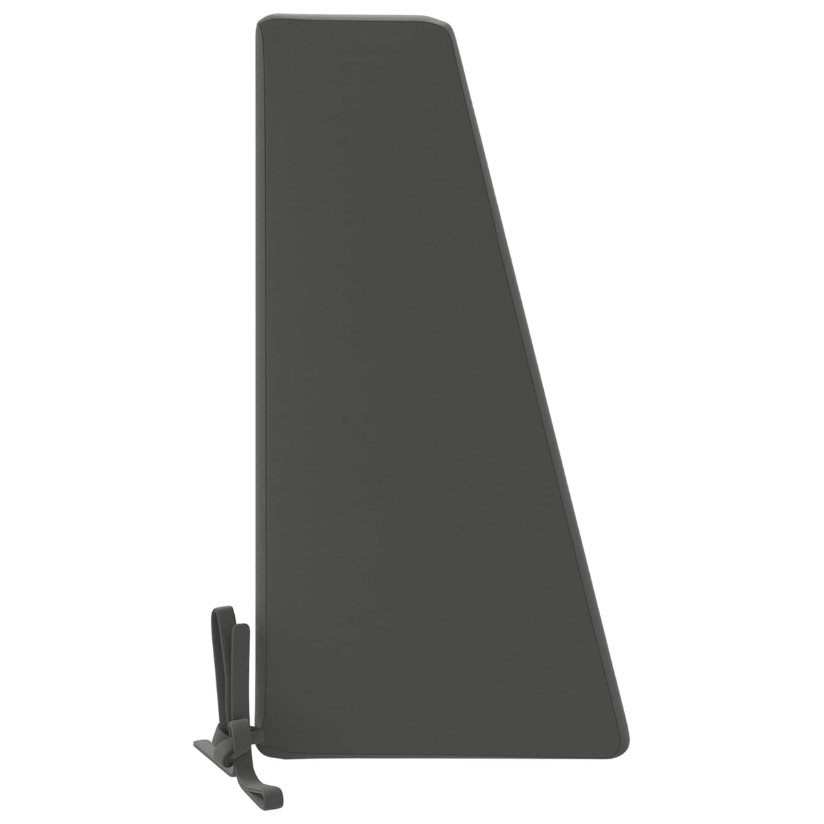 Back Cushion SOEST 100% Polyester Anthracite 120 x 20 x 40 cm