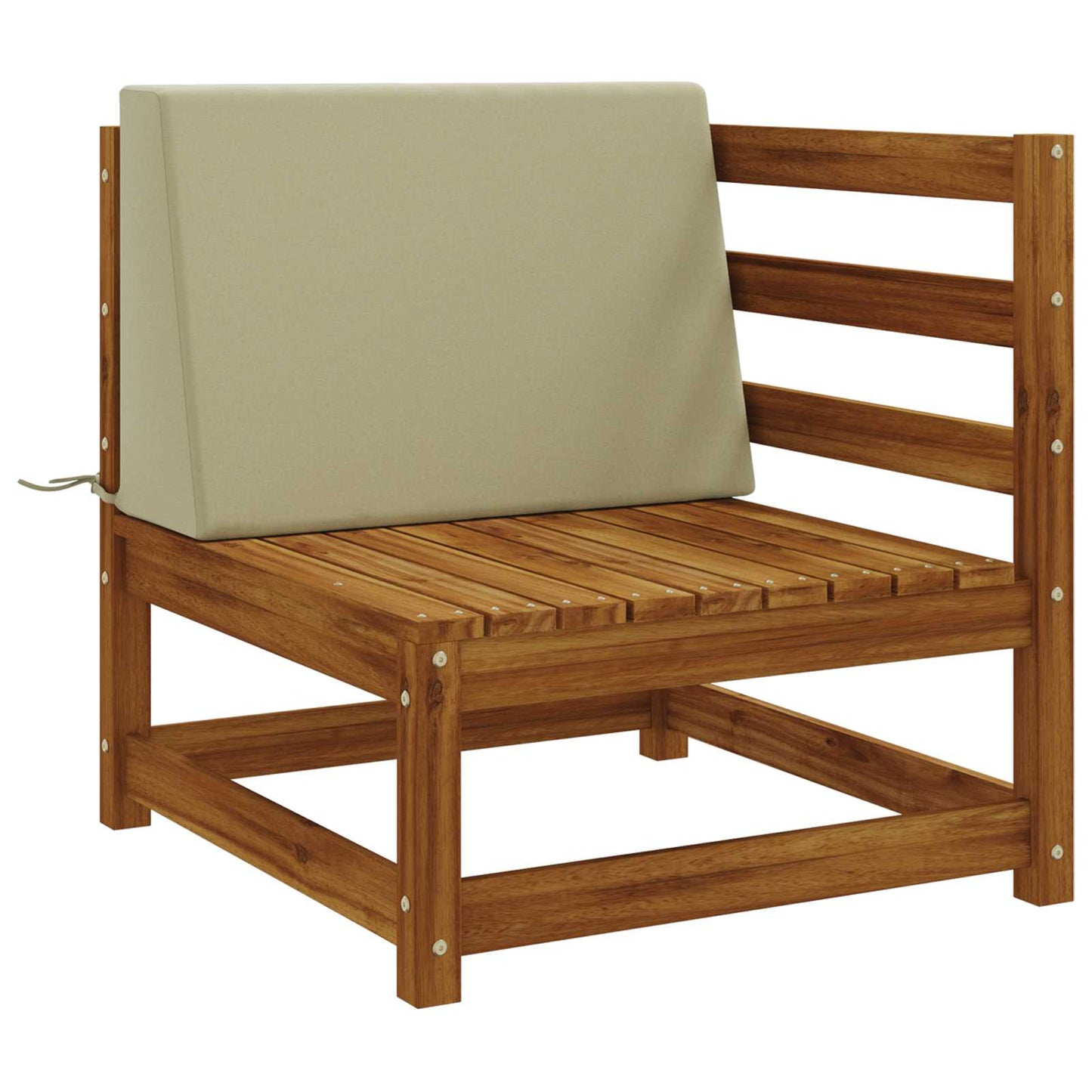 Back cushion SOEST 100% Polyester Light green 60 x 20 x 40 cm
