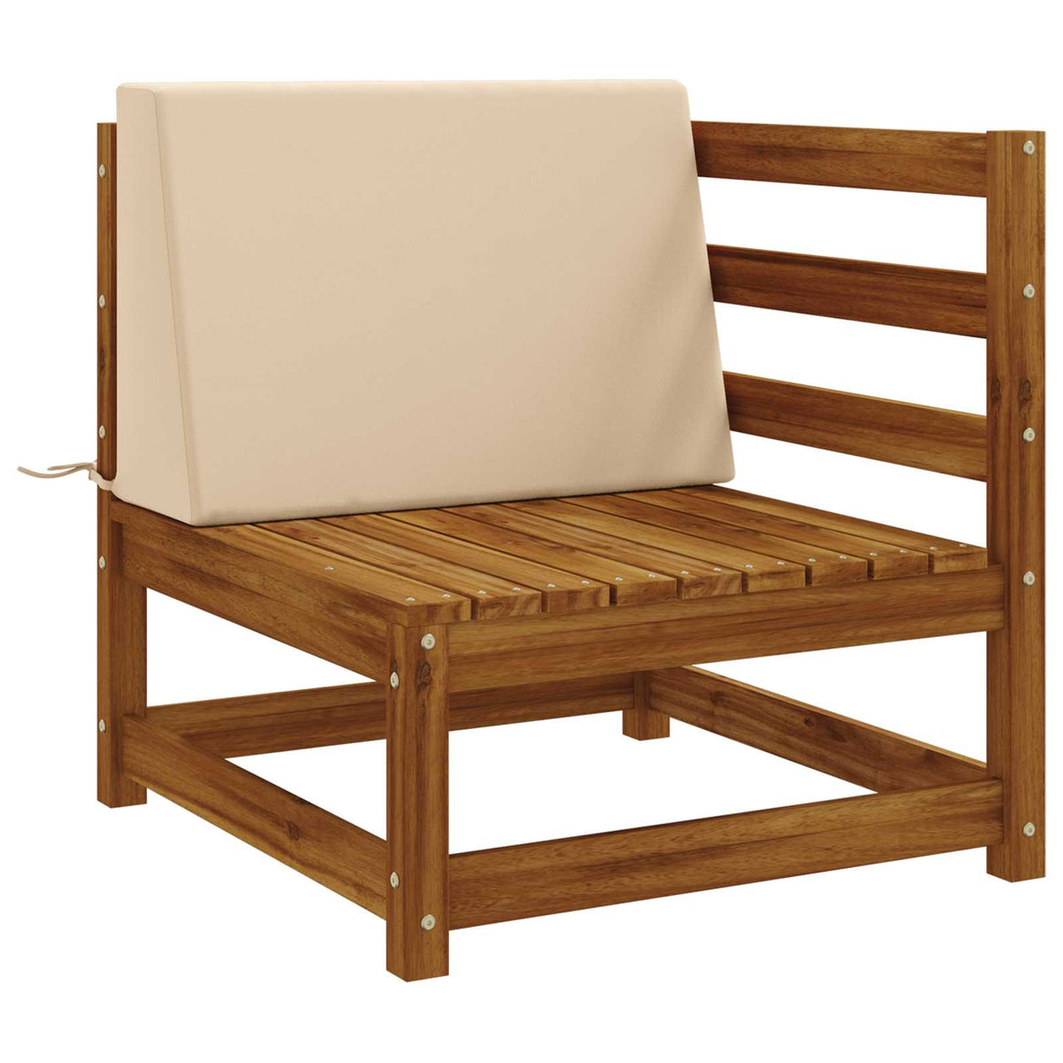 Back Cushion SOEST 100% Polyester Cream 60 x 20 x 40 cm