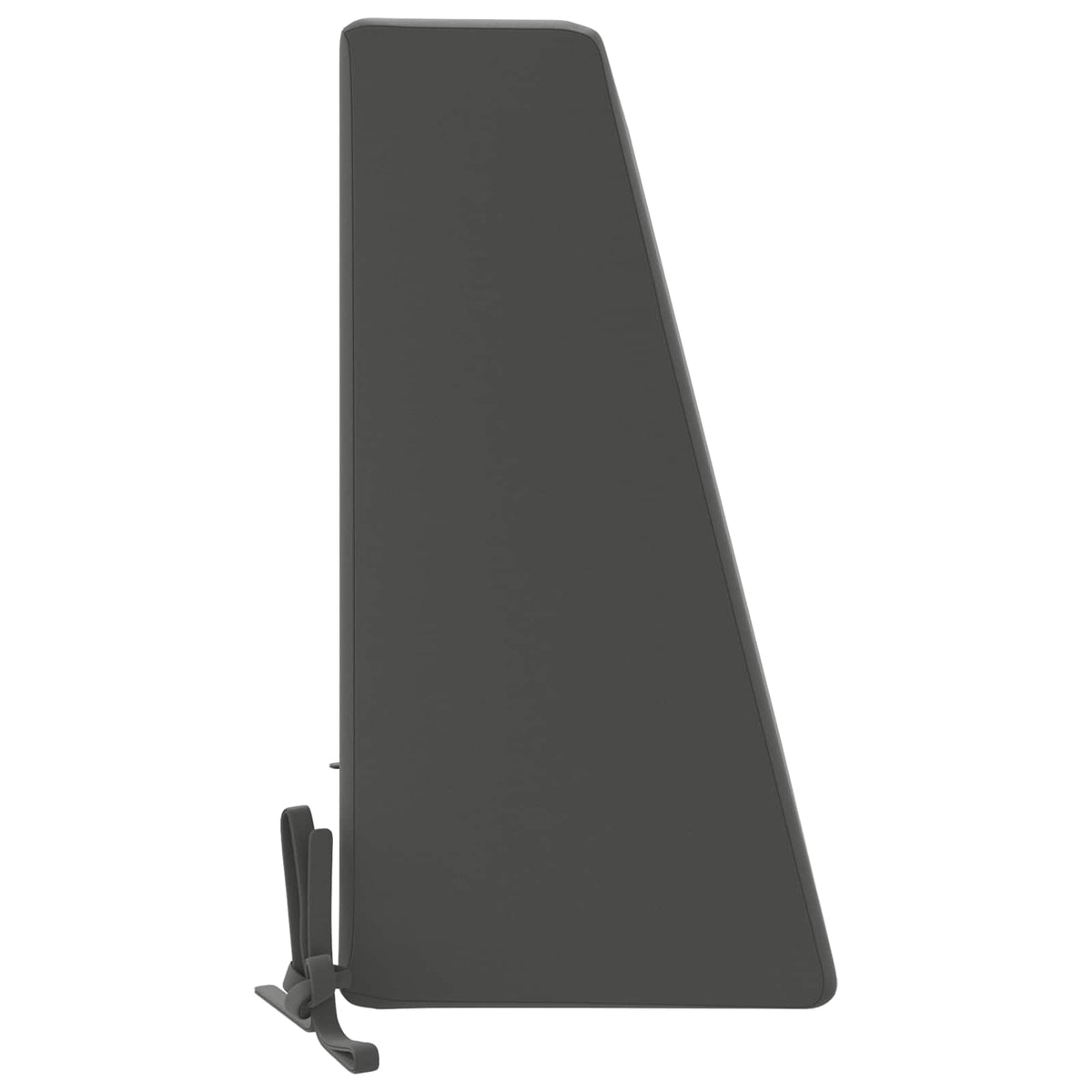 Back Cushion SOEST 100% Polyester Anthracite 60 x 20 x 40 cm