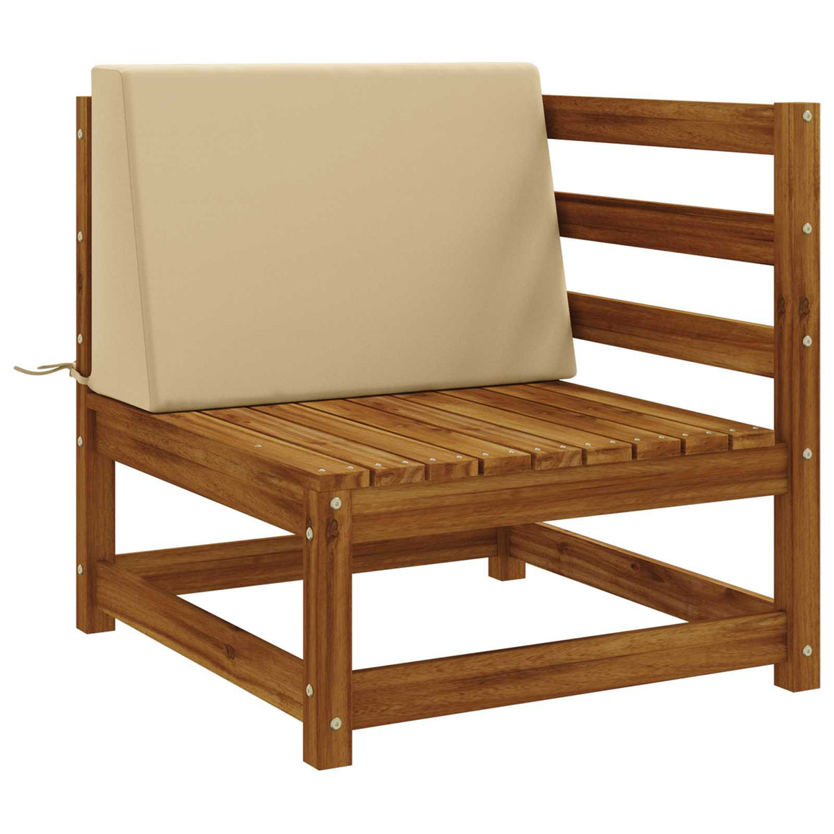 Back Cushion SOEST 100% Polyester Beige 60 x 20 x 40 cm