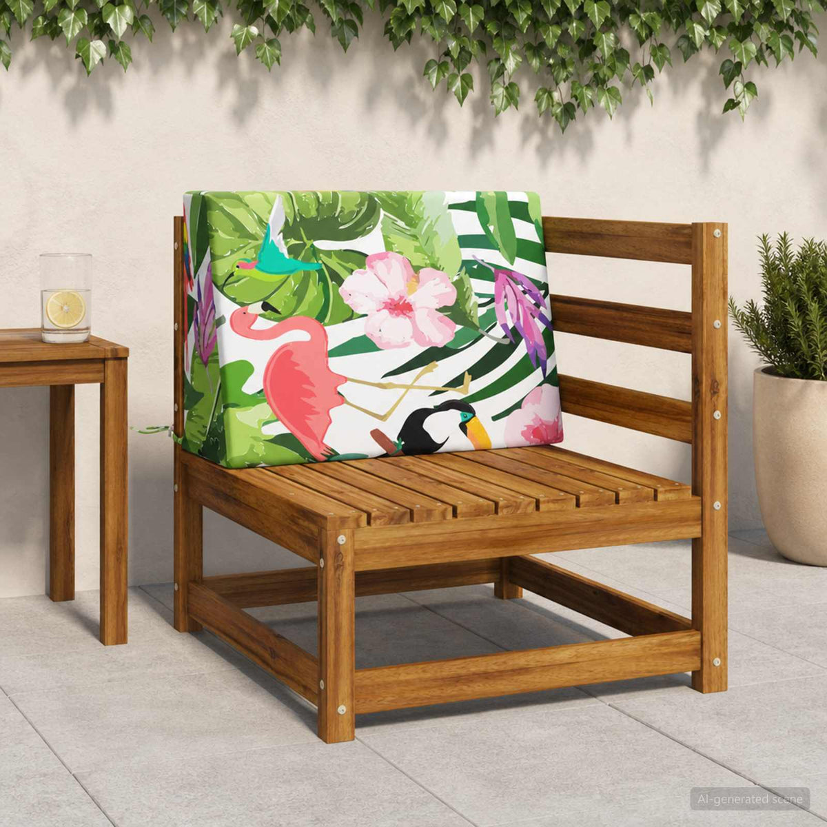 Back cushion SOEST 100% Polyester Multicolour 60 x 20 x 40 cm