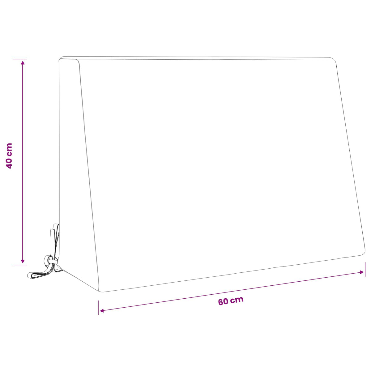 Back cushion SOEST 100% Polyester Multicolour 60 x 20 x 40 cm