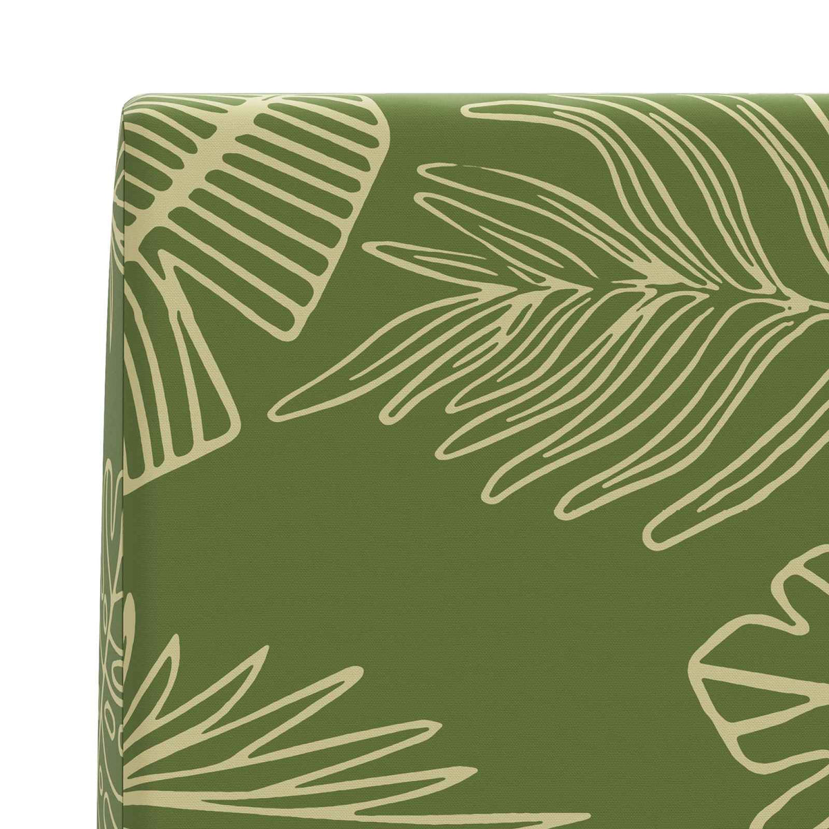 Back Cushion SOEST 100% Polyester Leaf design 60 x 20 x 40 cm
