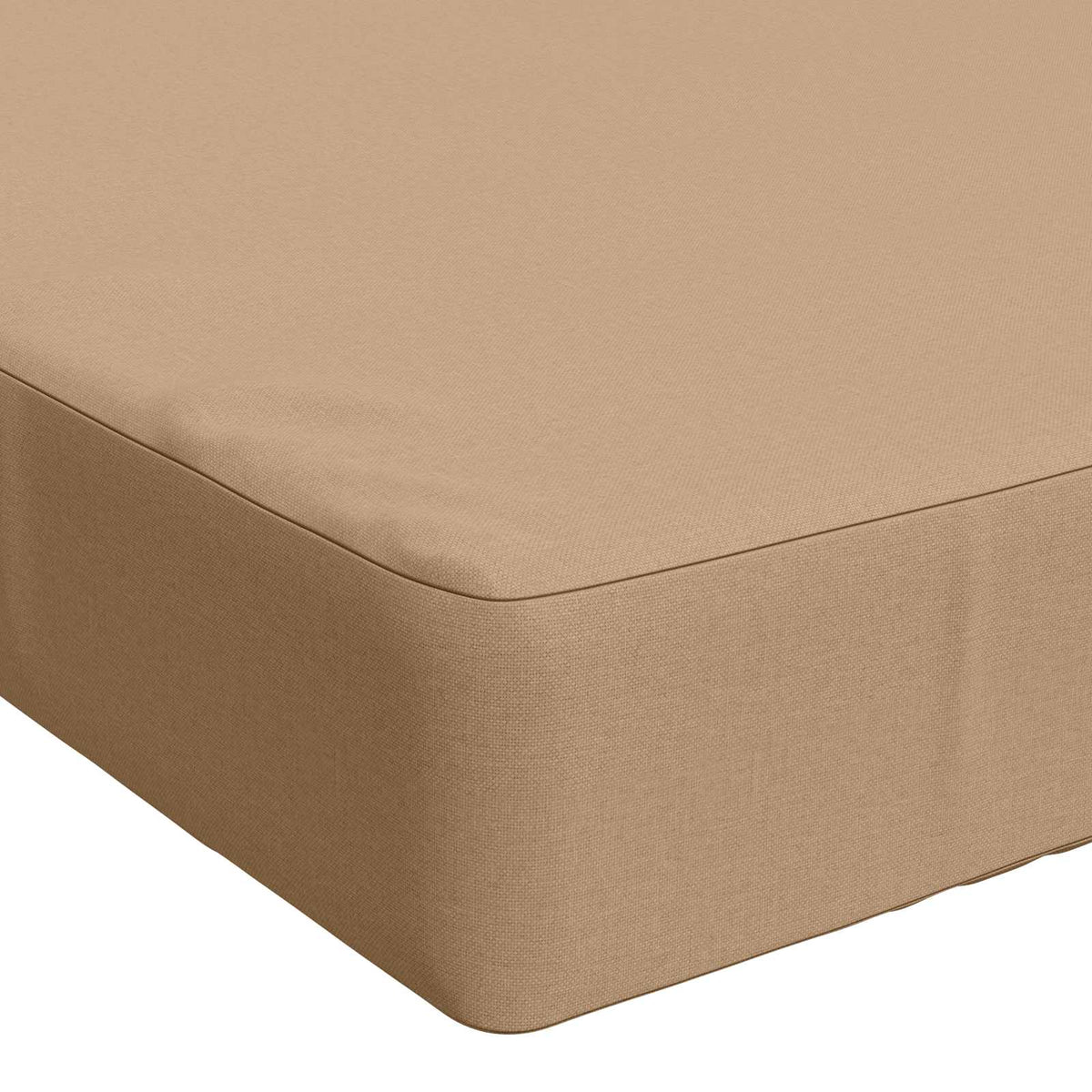 Seat Cushion SOEST 100% Polyester Sand 120 x 80 x 10 cm