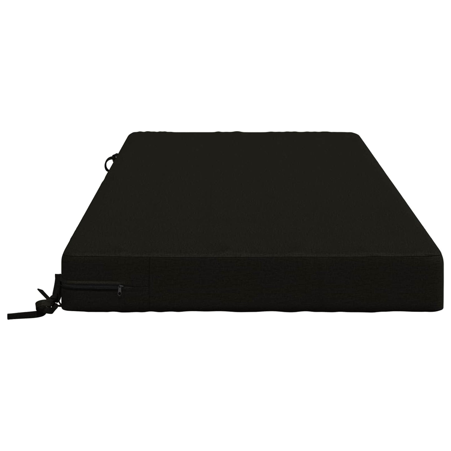 Seat Cushion SOEST 100% Polyester Black 120 x 80 x 10 cm