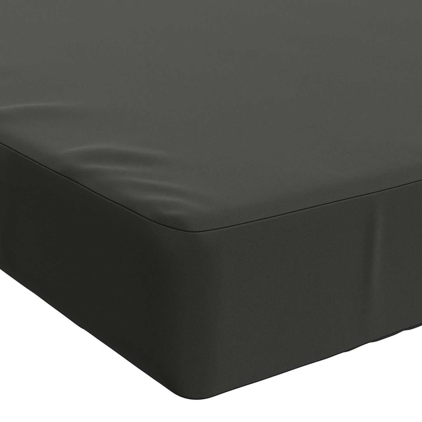Seat Cushion SOEST 100% Polyester Anthracite 120 x 80 x 10 cm