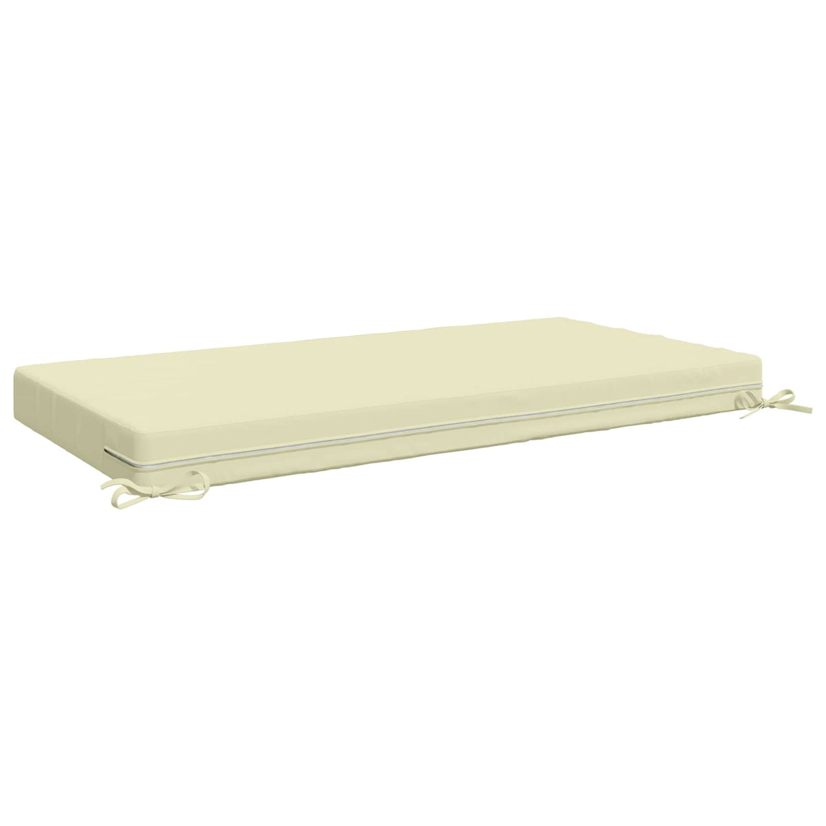 Seat Cushion SOEST 100% Polyester Cream 120 x 80 x 10 cm