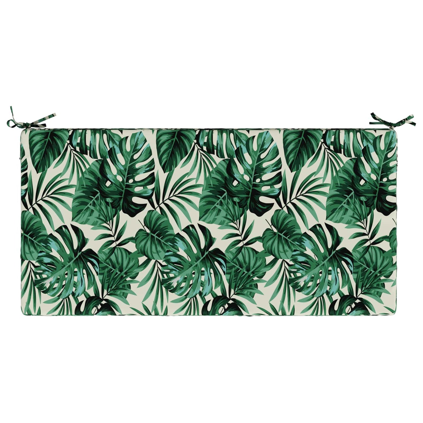Seat Cushion SOEST 100% Polyester Leaf Pattern 120 x 80 x 10 cm