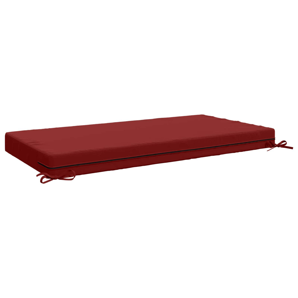Seat Cushion SOEST 100% Polyester Wine Red 120 x 80 x 10 cm