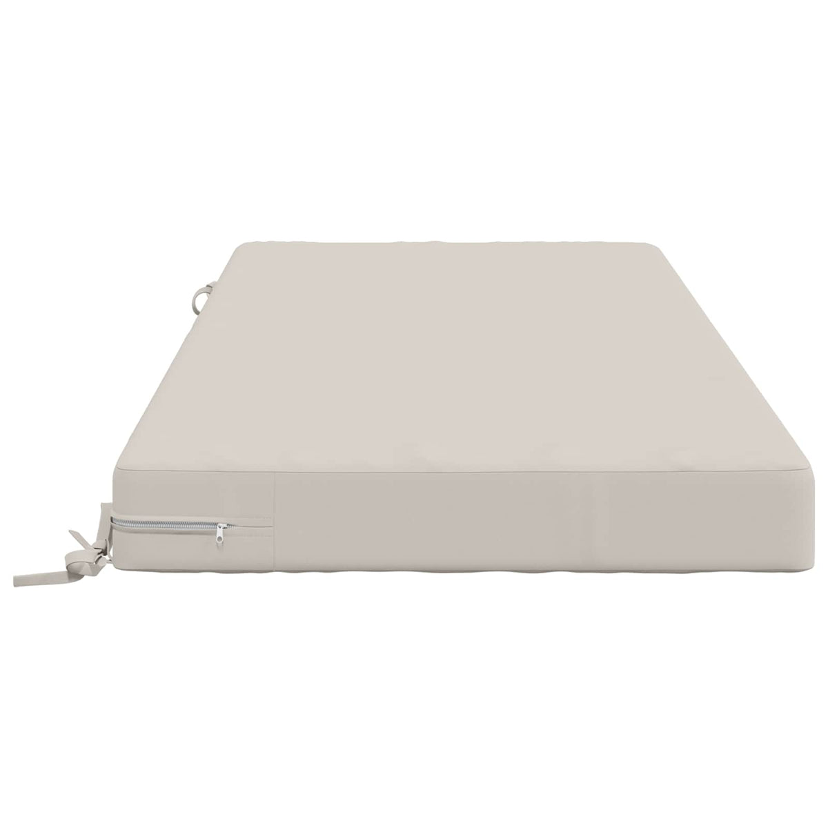 Seat Cushion SOEST 100% Polyester White 120 x 60 x 10 cm