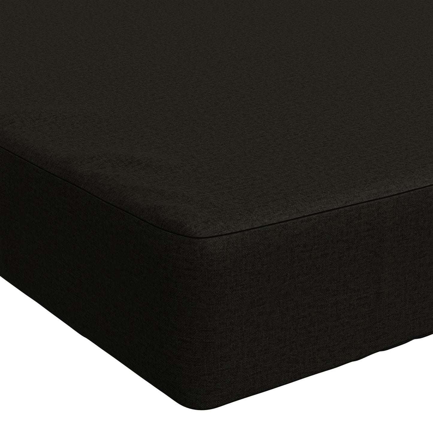 Seat Cushion SOEST 100% Polyester Black 120 x 60 x 10 cm