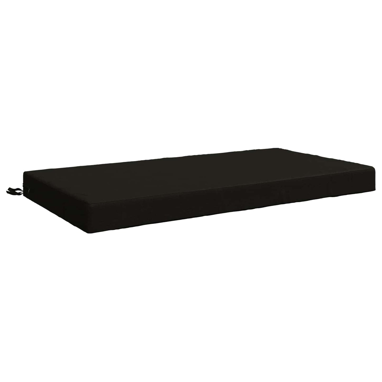 Seat Cushion SOEST 100% Polyester Black 120 x 60 x 10 cm