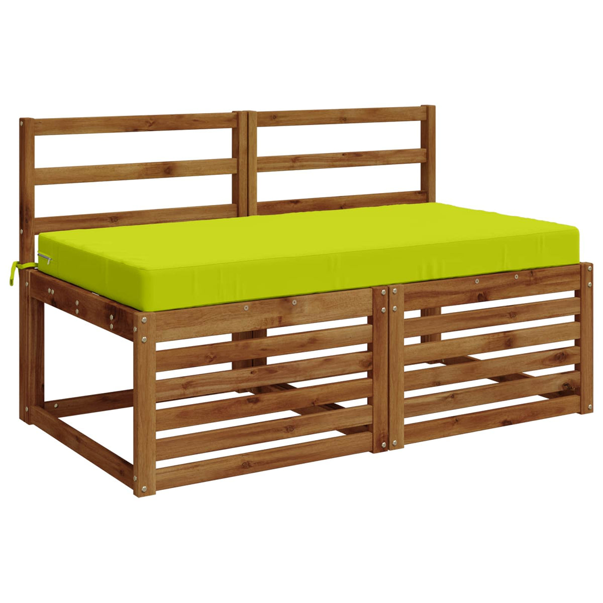 Seat Cushion SOEST 100% Polyester Bright Green 120 x 60 x 10 cm