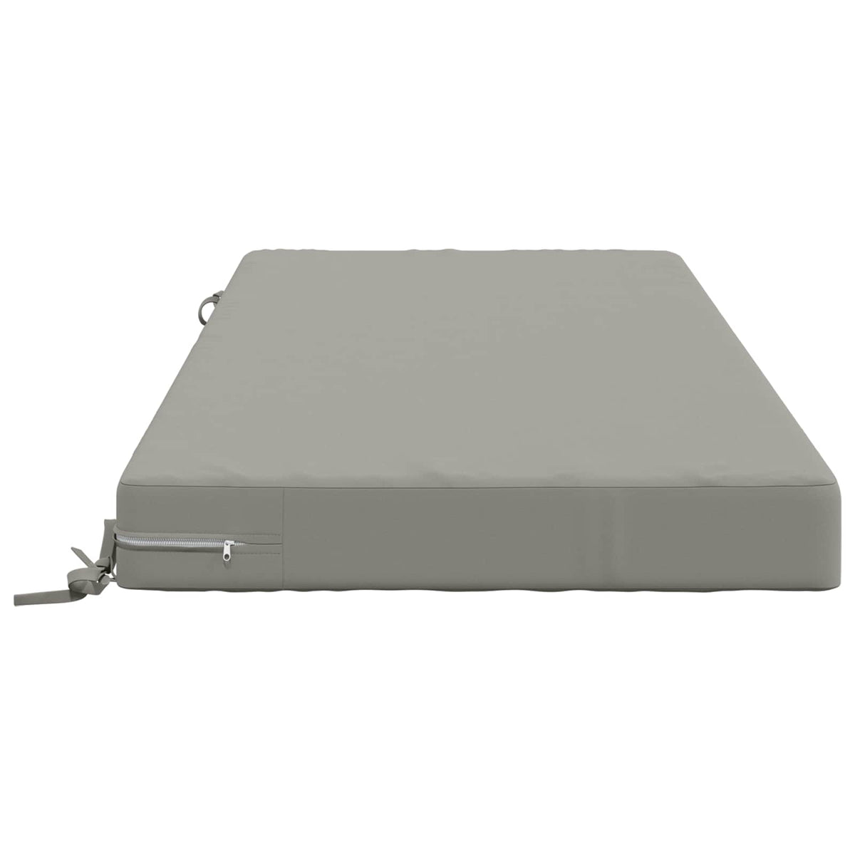 Seat Cushion SOEST 100% Polyester Grey 120 x 60 x 10 cm