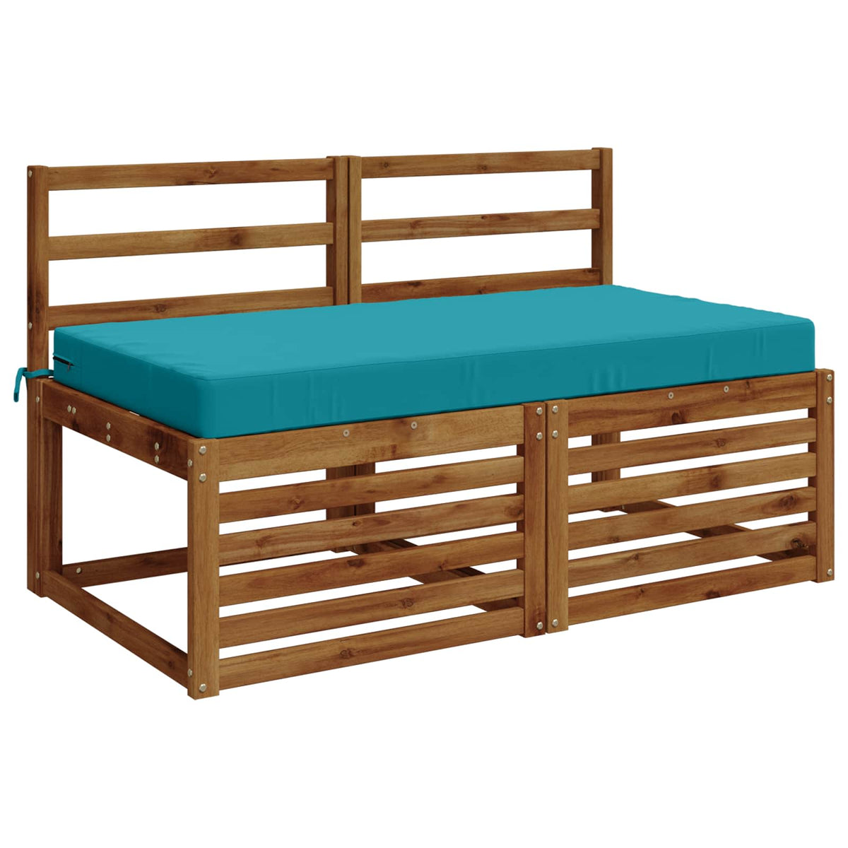 Seat Cushion SOEST 100% Polyester Turquoise 120 x 60 x 10 cm