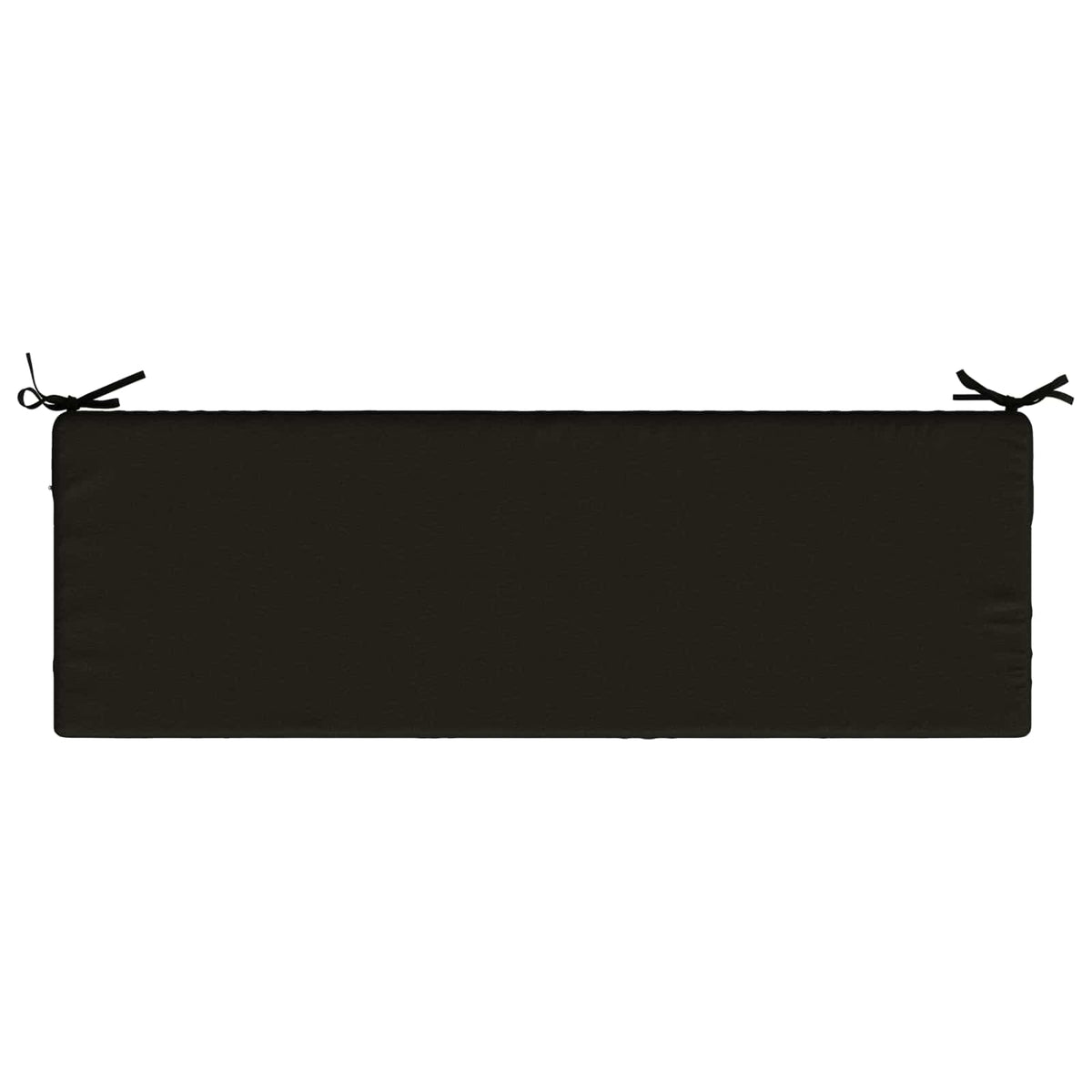 Back Cushion SOEST 100% Polyester Black 120 x 40 x 10 cm