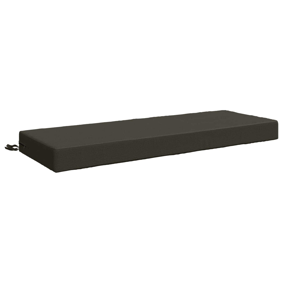 Seat Cushion SOEST 100% Polyester Anthracite 120 x 40 x 10 cm