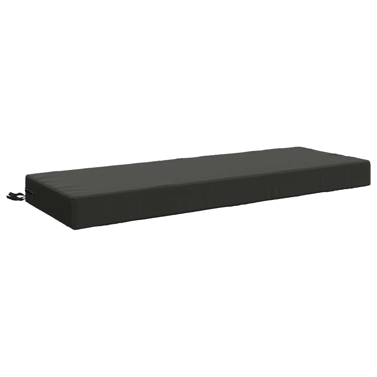 Seat Cushion SOEST 100% Polyester Anthracite 120 x 40 x 10 cm