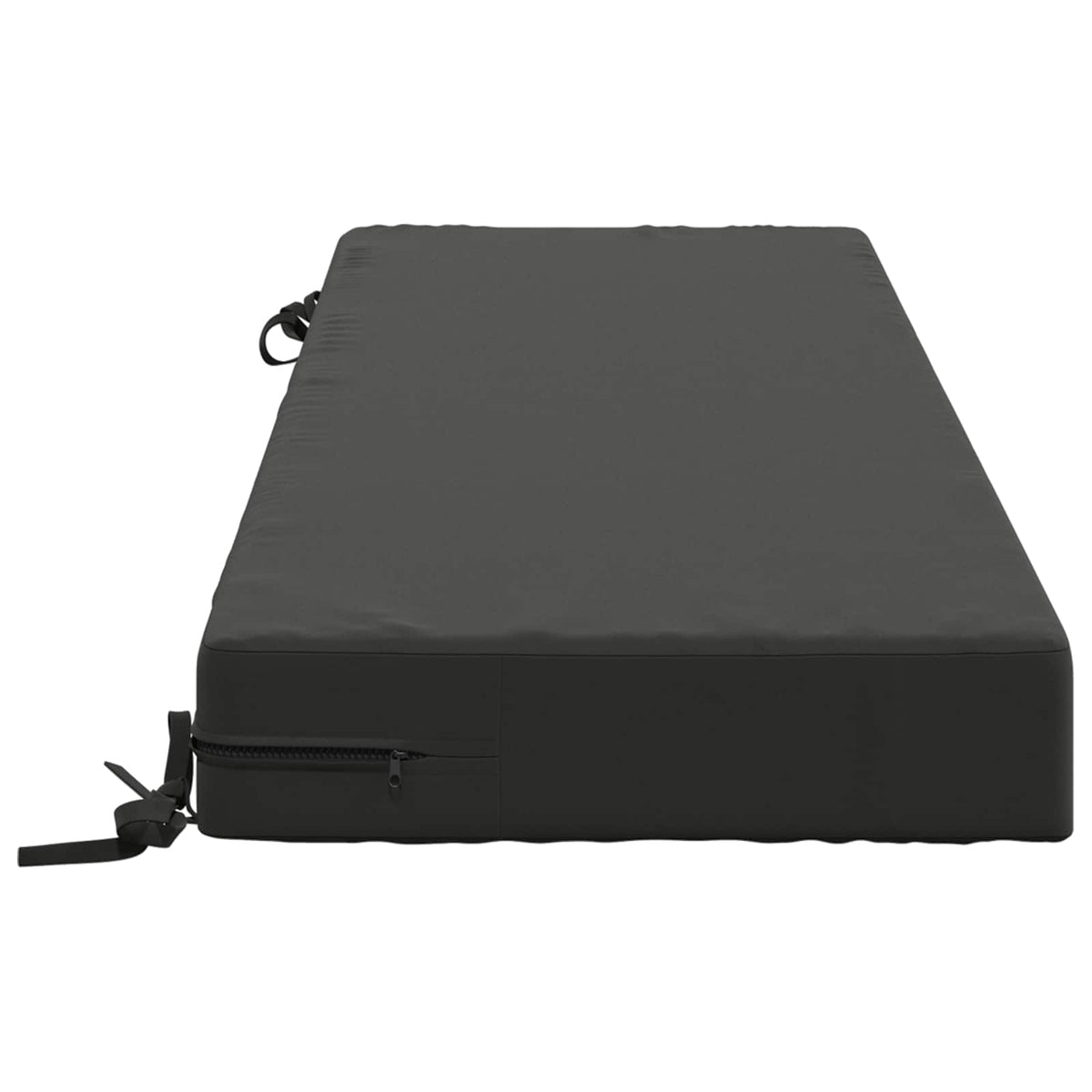 Back Cushion SOEST 100% Polyester Anthracite 120 x 40 x 10 cm