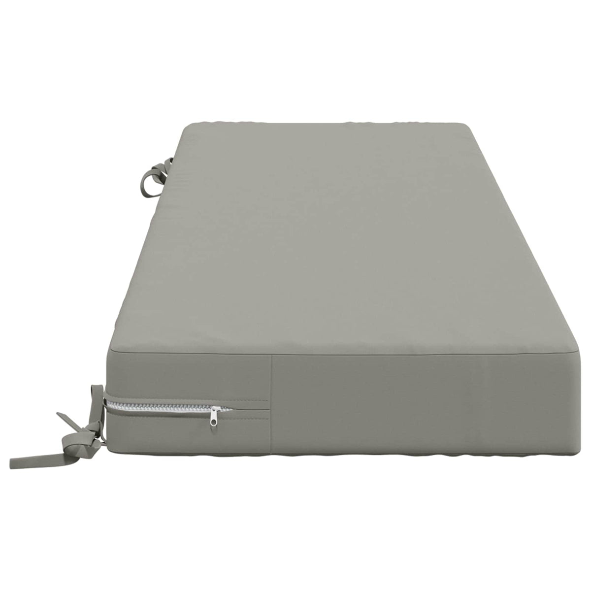 Back Cushion SOEST 100% Polyester Grey 120 x 40 x 10 cm