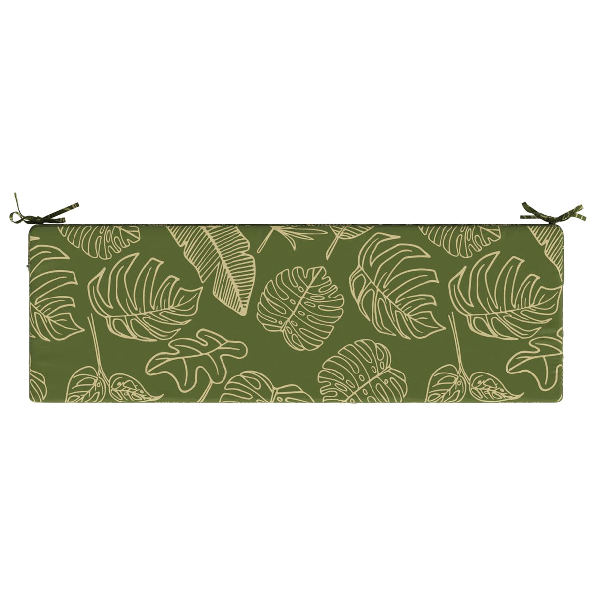 Back Cushion SOEST 100% Polyester Leaf Design 120 x 40 x 10 cm