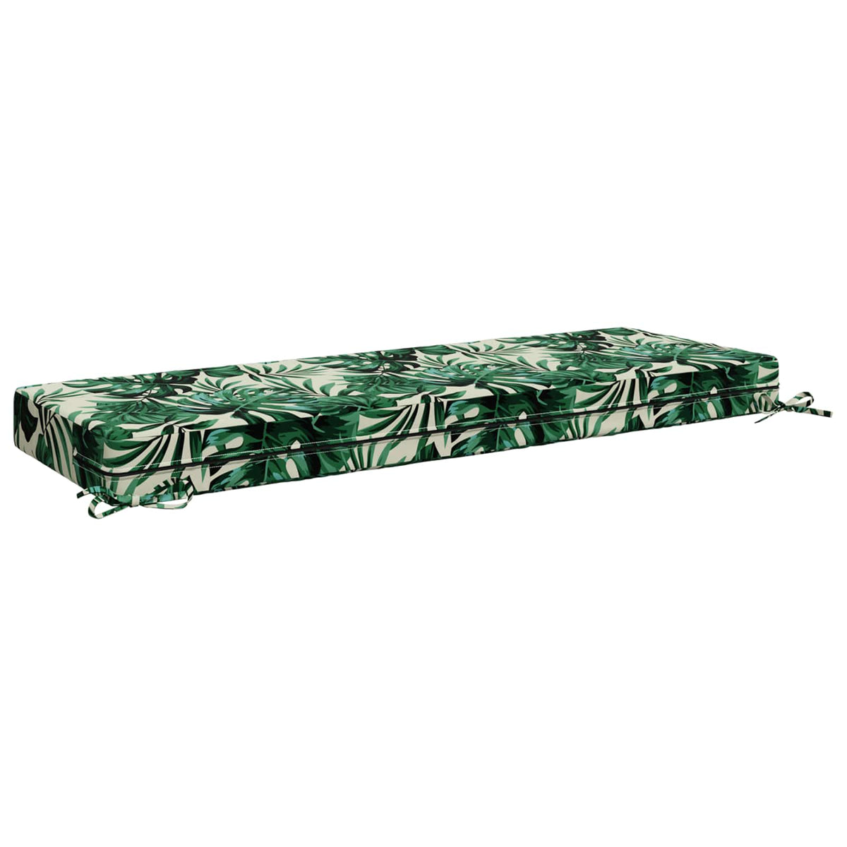 Back Cushion SOEST 100% Polyester Leaf Pattern 120 x 40 x 10 cm