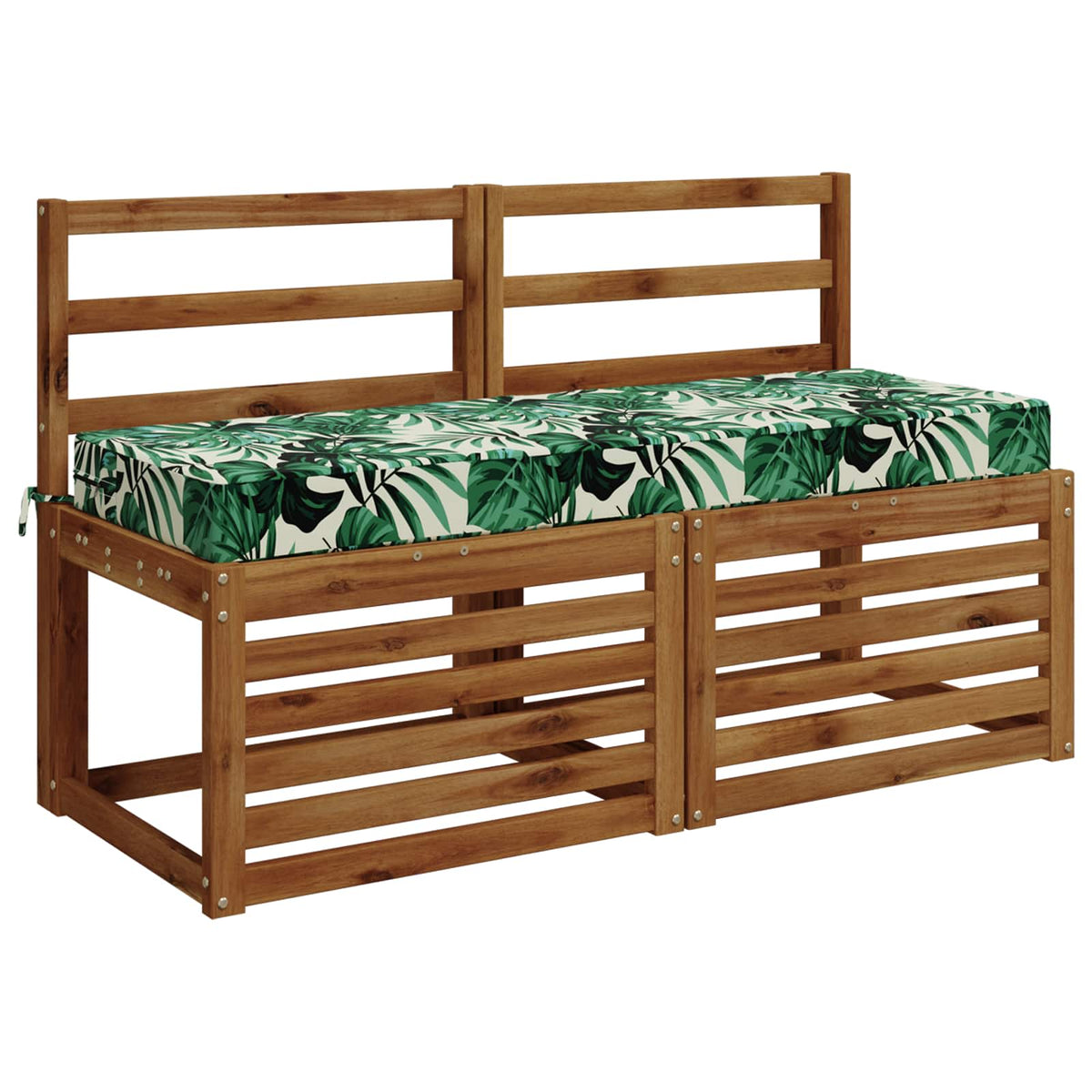 Back Cushion SOEST 100% Polyester Leaf Pattern 120 x 40 x 10 cm