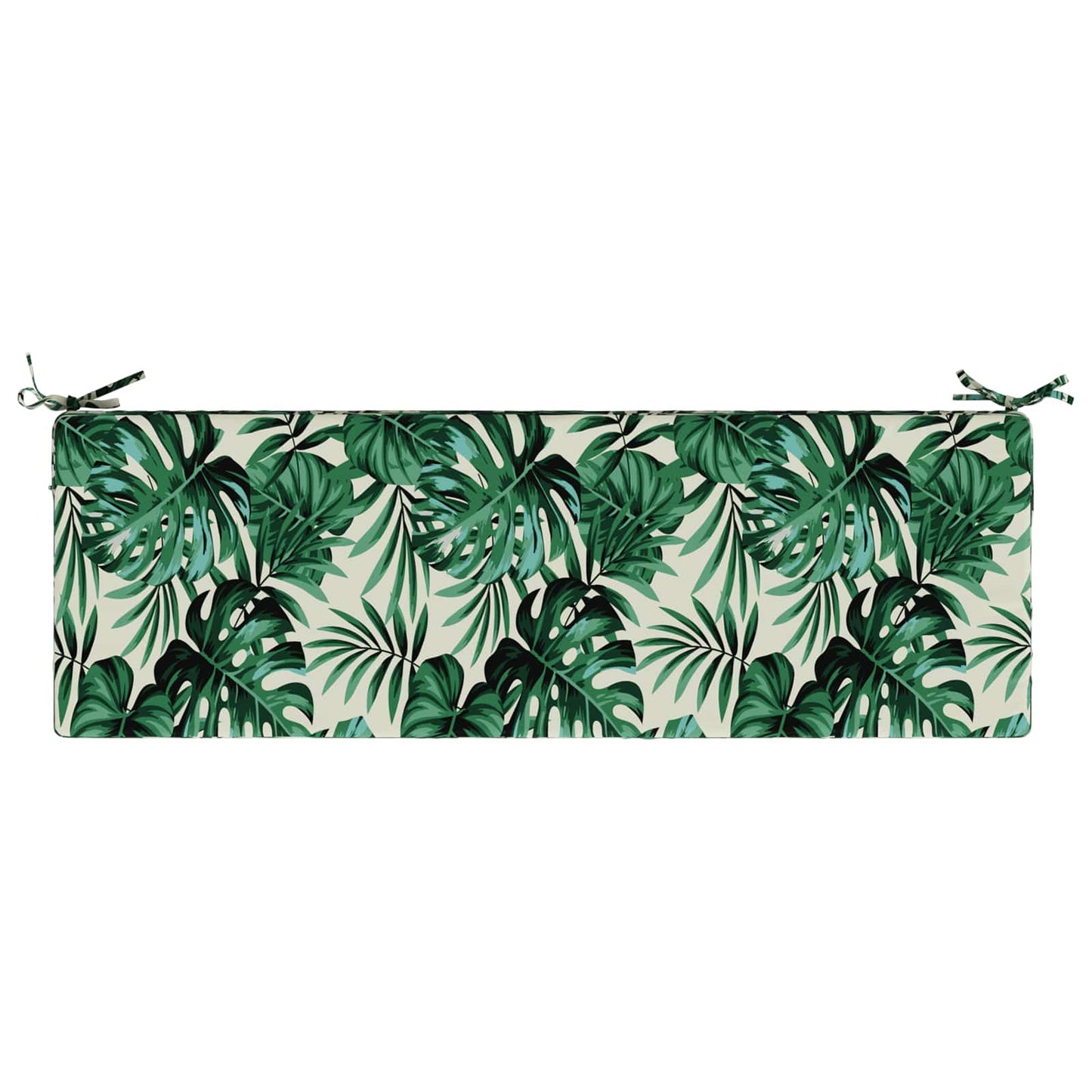 Seat Cushion SOEST 100% Polyester Leaf Pattern 120 x 40 x 10 cm