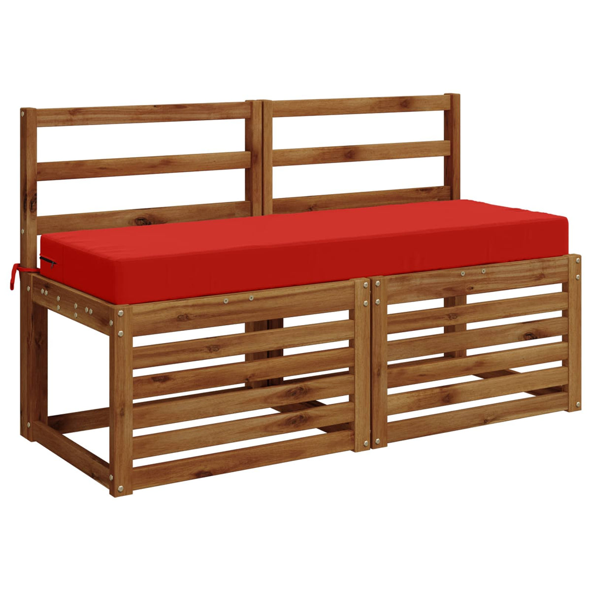 Seat Cushion SOEST 100% Polyester Red 120 x 40 x 10 cm