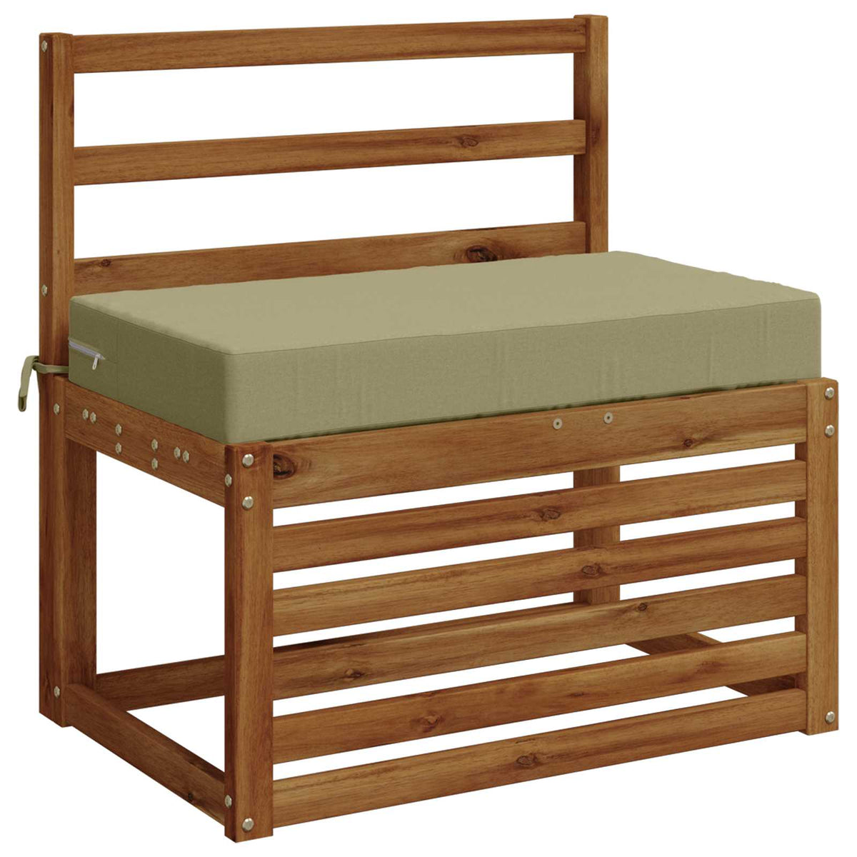 Back Cushion SOEST 100% Polyester Light Green 70 x 40 x 10 cm