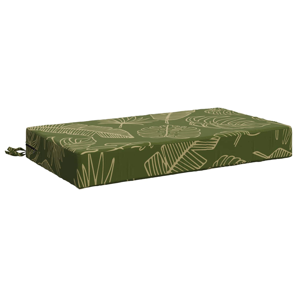 Seat Cushion SOEST 100% Polyester Leaf Design 70 x 40 x 10 cm
