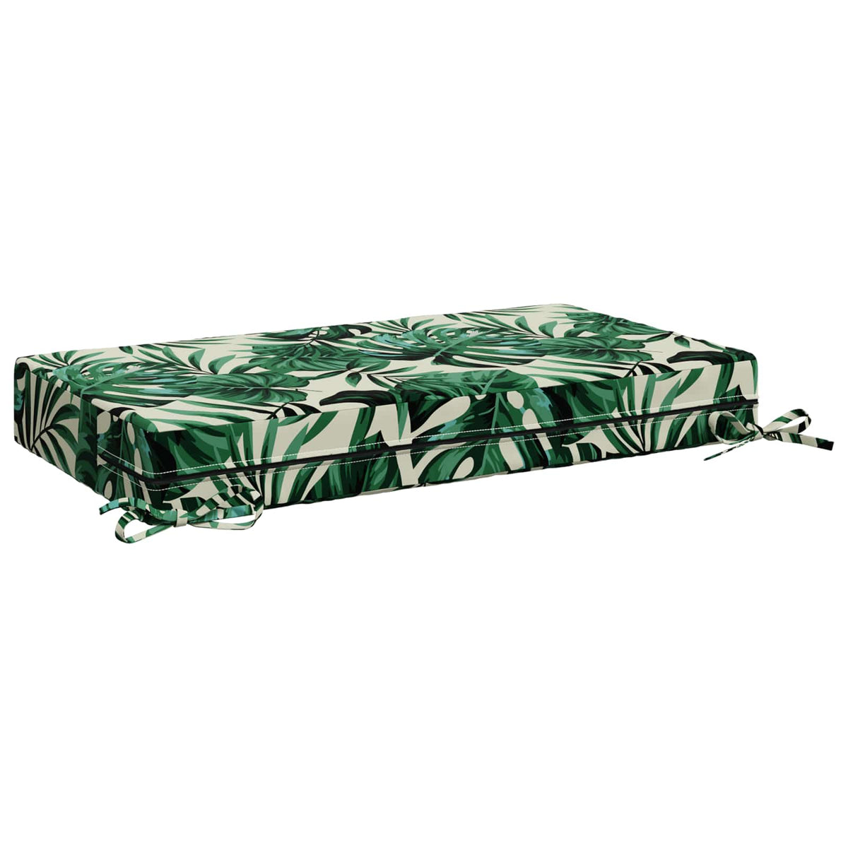Back Cushion SOEST 100% Polyester Leaf Pattern 70 x 40 x 10 cm