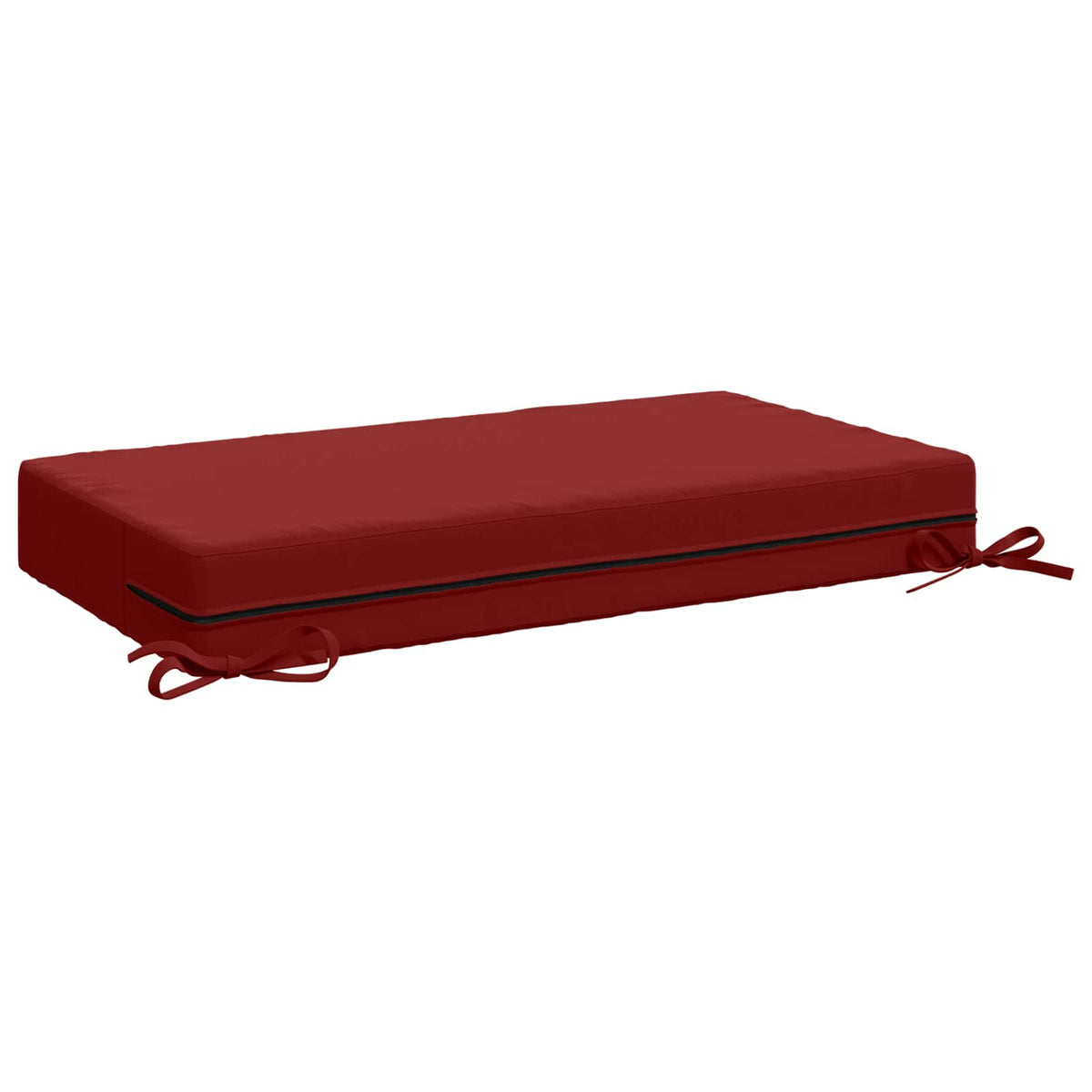 Seat Cushion SOEST 100% Polyester Wine Red 70 x 40 x 10 cm
