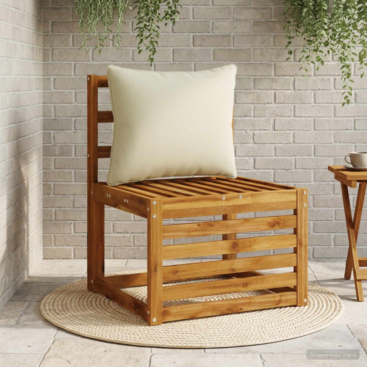 Back Cushion PUTTEN 100% Polyester Light Green 50 x 40 x 15 cm